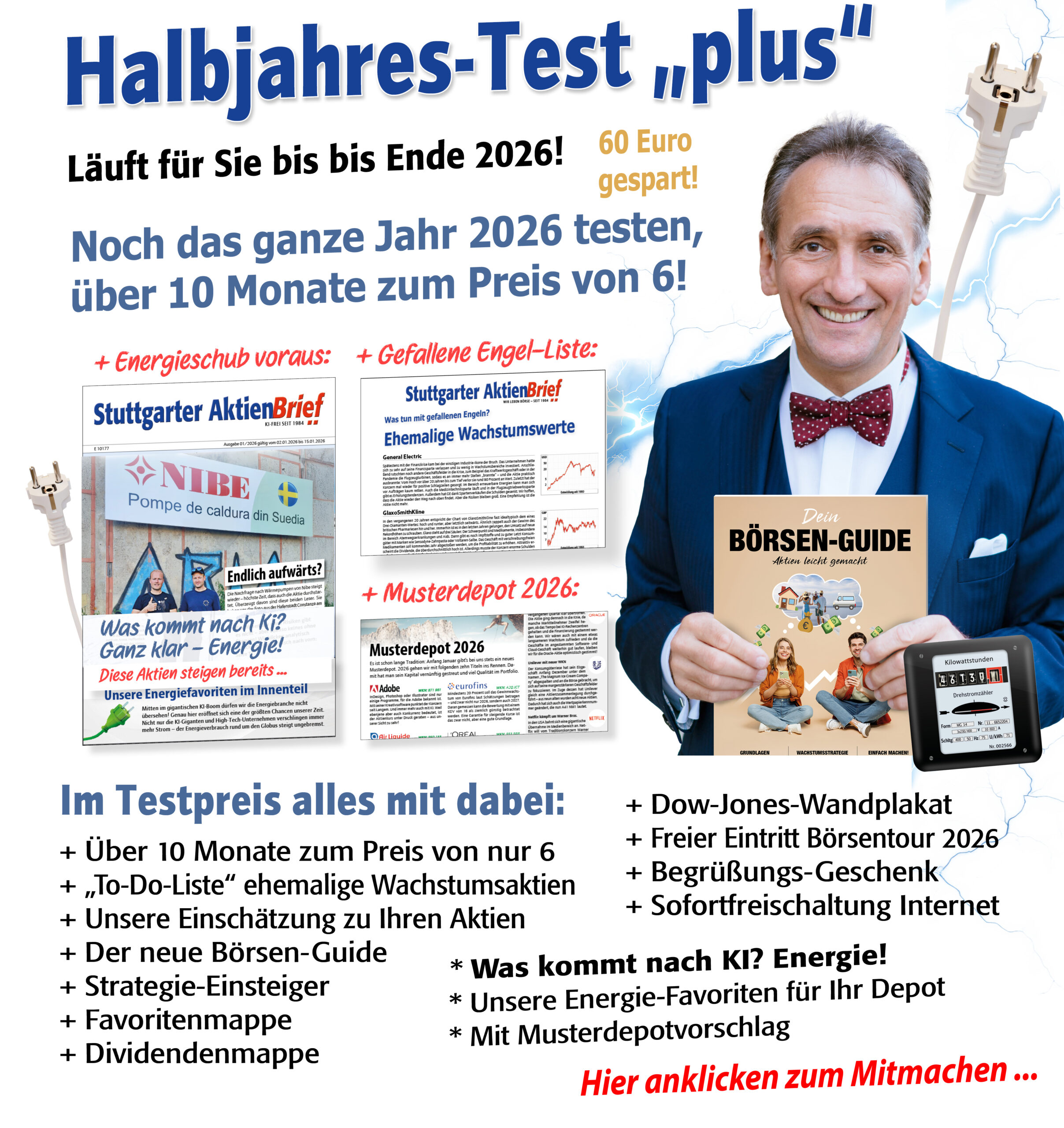 Joachim Brandmaiers Angebot - Das ganze Jahr 2026 testen zum Preis von einem halben Jahr!