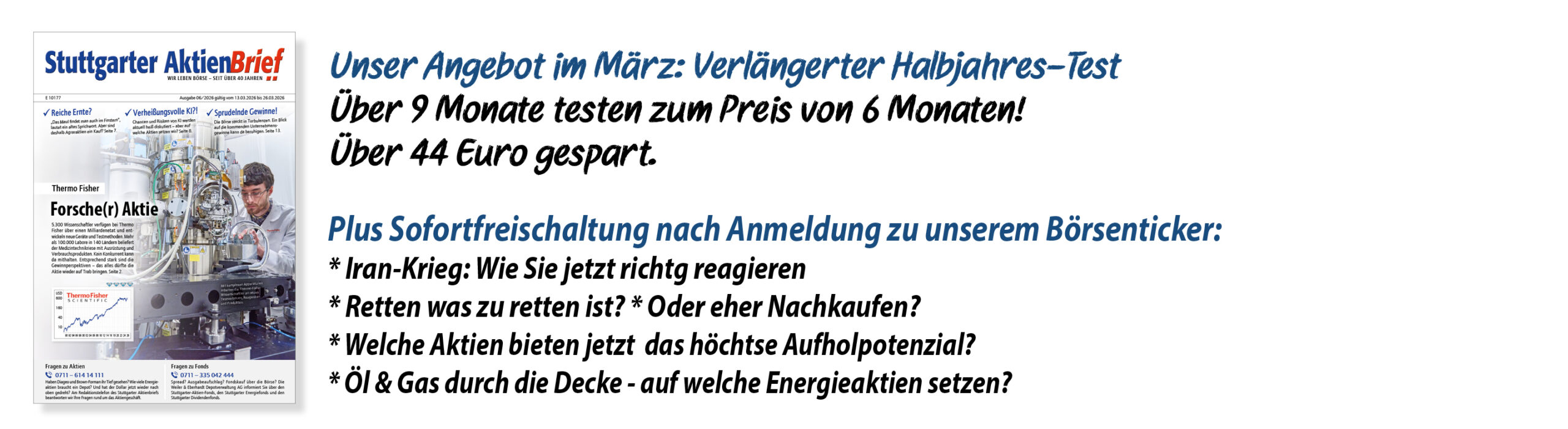 Angebot Halbjahres-Test