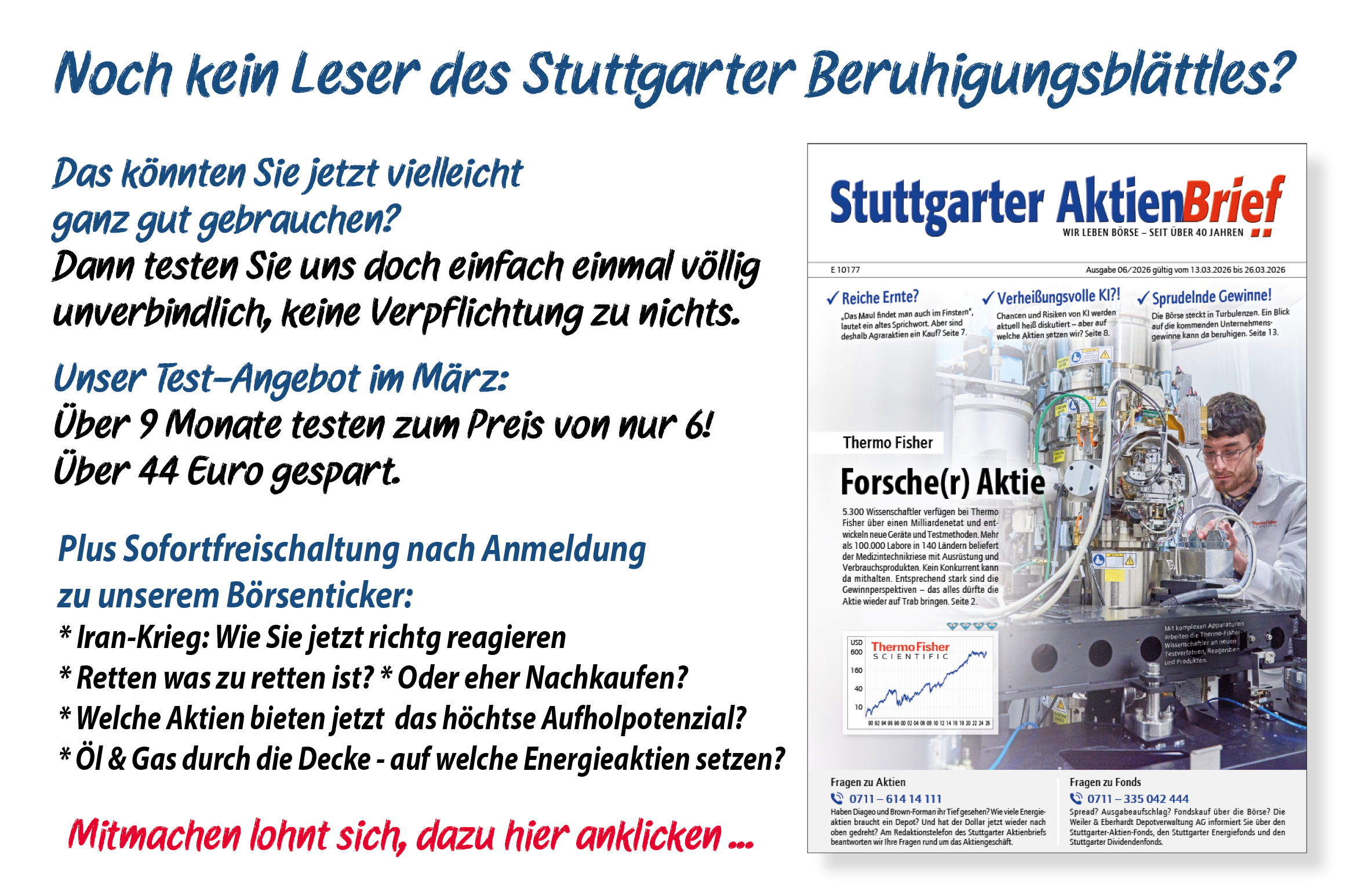 Angebot Halbjahres-Test
