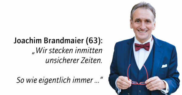 Joachim Brandmaier am Telefon